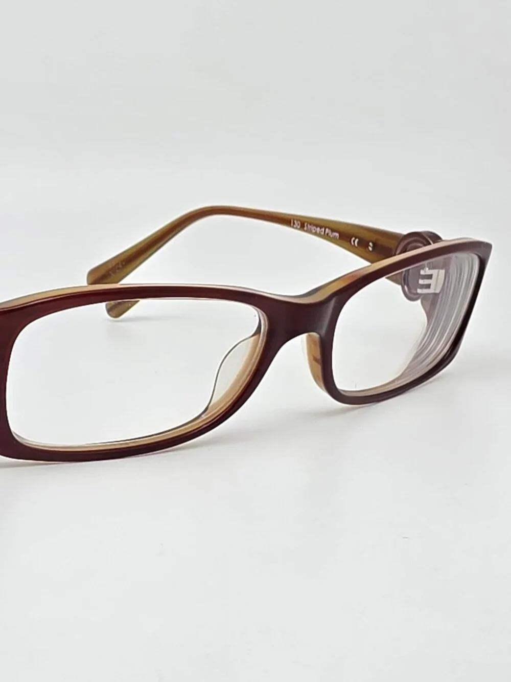 Oakley 22-090 Spontaneous 4.0 Striped Plum Polished Brown Eyeglasses Frame 51mm